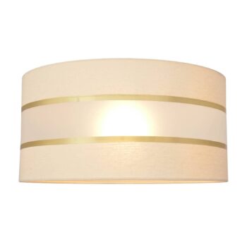 Tienidlo na lampu Helen E27 Ø40/výška 20cm krémová/zlatá