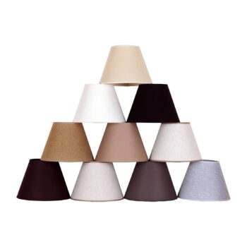 Tienidlo na lampu Mini Romance stojaca lampa hnedá