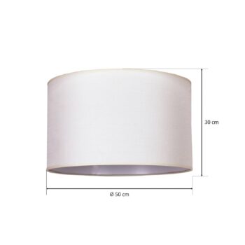 Tienidlo na lampu Roller ecru bavlna Ø50cm výška 30cm