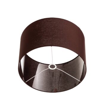 Tienidlo na lampu Roller, hnedé, Ø 50 cm, výška 30 cm