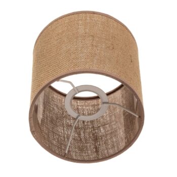 Tienidlo na lampu Roller, svetlo hnedé, Ø 15 cm, výška 15 cm