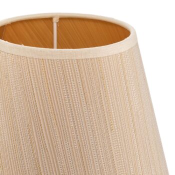 Tienidlo na lampu Sofia výška 15,5 cm biela/zlatá pruhovaná