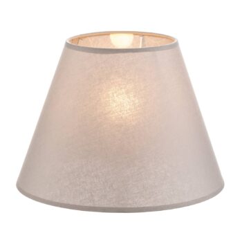 Tienidlo na lampu Sofia výška 21 cm, sivá/biela
