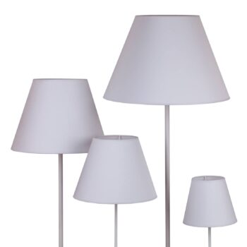 Tienidlo na lampu Sofia výška 26 cm, biela