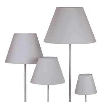 Tienidlo na lampu Sofia výška 26 cm, ecru/biela