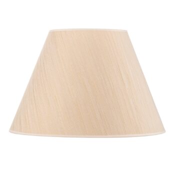 Tienidlo na lampu Sofia výška 31 cm, biela/zlatá pruhovaná