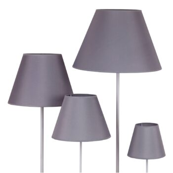 Tienidlo na lampu Sofia výška 31 cm, sivá