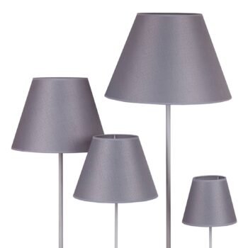 Tienidlo na lampu Sofia výška 31 cm, veroni šedá