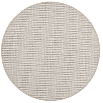 Timzo, Kusový koberec Nature cream kruh, 67x67 (priemer) kruh, biela, chodba / predsieň