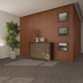Timzo, Metrážny koberec Rubin 2117 brown, na mieru, šíře 4m, hnedá, ab (mriežka), chodba / predsieň
