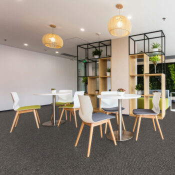 Timzo, Metrážny koberec Rubin 2124 grey, na mieru, šíře 4m, šedá, ab (mriežka), chodba / predsieň