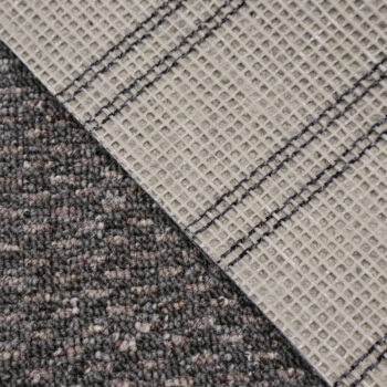 Timzo, Metrážny koberec Rubin 2124 grey, na mieru, šíře 4m, šedá, ab (mriežka), chodba / predsieň