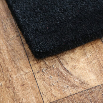 Tiwari Carpet, Ručne všívaný kusový koberec Asra wool čierna, 60x110, čierna, obývacia izba