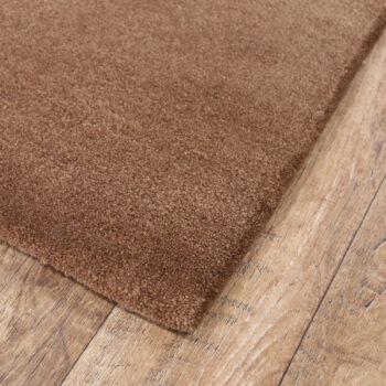 Tiwari Carpet, Ručne všívaný kusový koberec Asra wool hnedá, 60x110, hnedá, obývacia izba