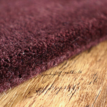 Tiwari Carpet, Ručne všívaný kusový koberec Asra wool tm. fialová, 60x110, fialová, obývacia izba