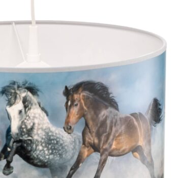 Tlačené závesné svietidlo Horses