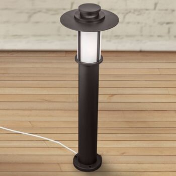 Tmavohnedé svietidlo Putri odliatok hliníka