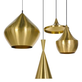 Tom Dixon Beat Fat závesné LED svietidlo, mosadz