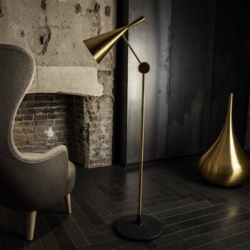 Tom Dixon Beat Floor stojaca lampa, mosadz