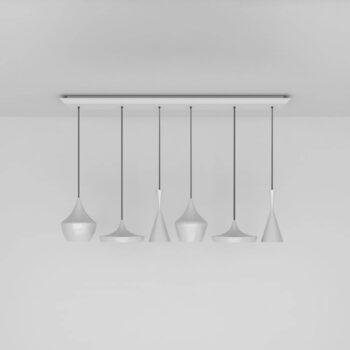 Tom Dixon Beat Range Linear závesné 6-pl. biela