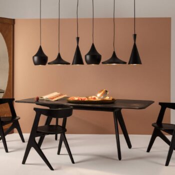 Tom Dixon Beat Range Linear závesné svietidlo 6-pl. čierne