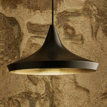 Tom Dixon Beat Wide závesné LED svietidlo, čierna