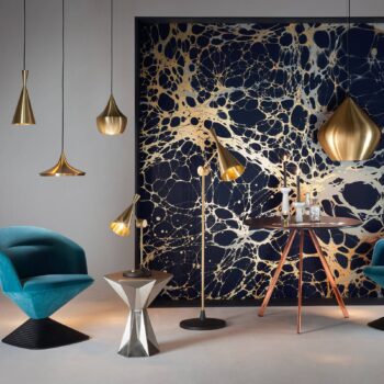 Tom Dixon Beat Wide závesné LED svietidlo, mosadz