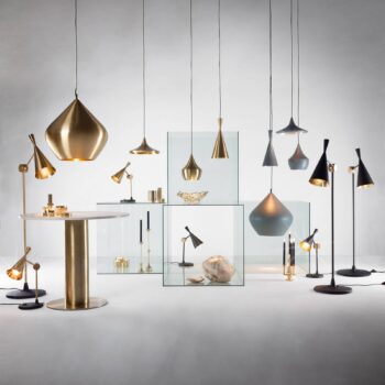 Tom Dixon Beat Wide závesné LED svietidlo, mosadz