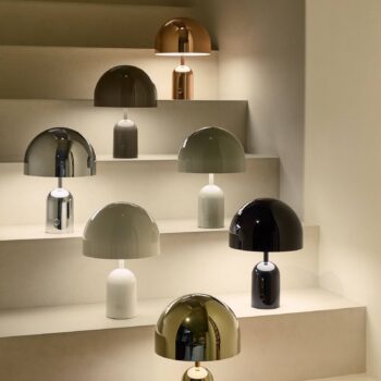 Tom Dixon Bell Prenosná stolová LED lampa, čierna, IP44