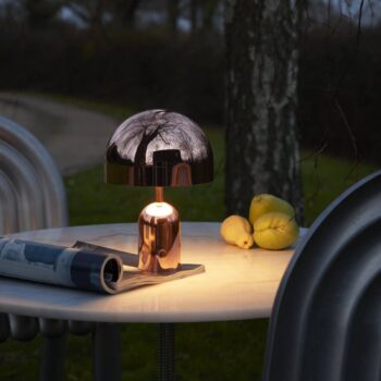 Tom Dixon Bell Prenosná stolová LED lampa, medená farba