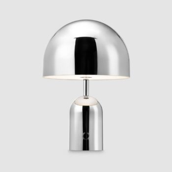Tom Dixon Bell Prenosná stolová LED lampa, strieborná farba