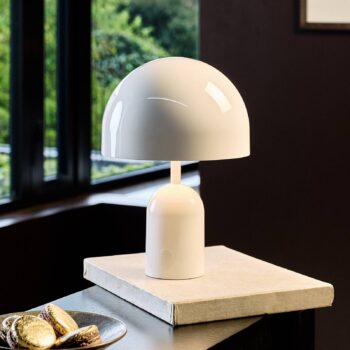 Tom Dixon Bell Stolová LED lampa, biela, 28 cm