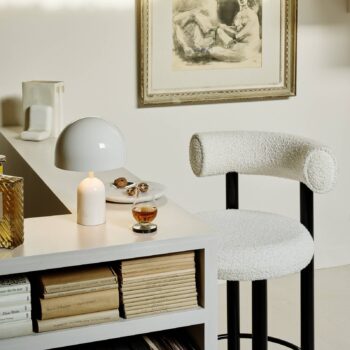 Tom Dixon Bell Stolová LED lampa, biela, 28 cm