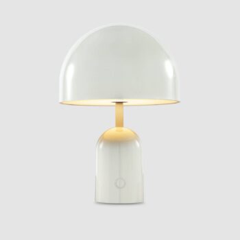 Tom Dixon Bell Stolová LED lampa, svetlosivá, 28 cm