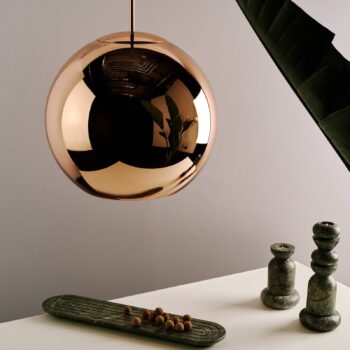 Tom Dixon Copper Okrúhla závesná lampa Ø 25 cm meď