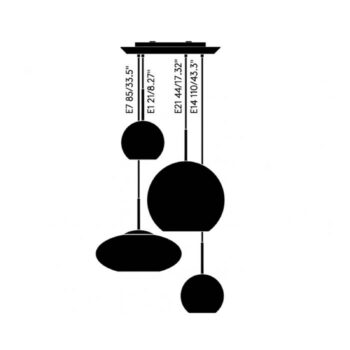 Tom Dixon Copper Range Round závesné svietidlo 4pl