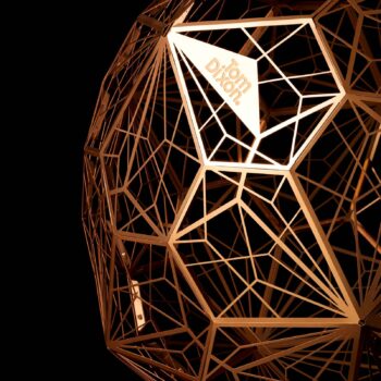 Tom Dixon Etch Web závesná lampa z mosadze