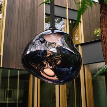 Tom Dixon LED batériová záhradná lampa Melt large, dymovo sivá