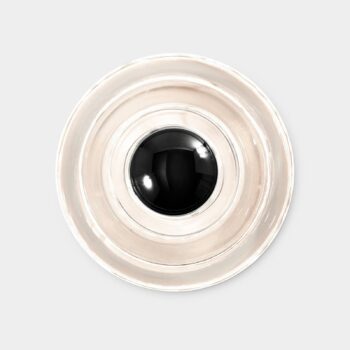 Tom Dixon LED nástenné svetlo Press Mini, transparentné, 21 cm, IP55