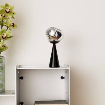 Tom Dixon LED stolná lampa na batérie Melt Portable, čierna, 29 cm