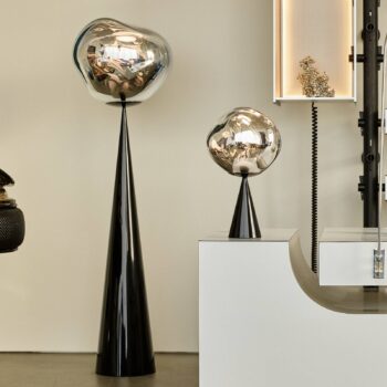 Tom Dixon LED stolná lampa na batérie Melt Portable, čierna, 29 cm