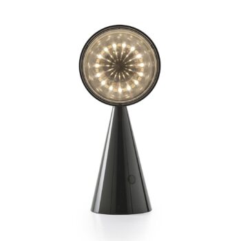 Tom Dixon LED stolová lampa Pose, antracitová, výška 25 cm