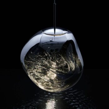 Tom Dixon LED závesná lampa Melt, Ø 50 cm, dym, plast