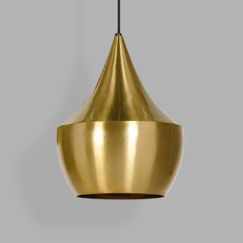 Tom Dixon LED závesné svietidlo Beat Fat, mosadzné, Ø 24 cm
