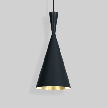 Tom Dixon LED závesné svietidlo Beat Tall, mosadzné, Ø 19 cm