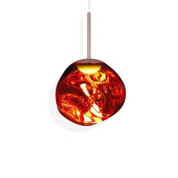 Tom Dixon LED závesné svietidlo Melt Mini, Ø 28 cm, medená