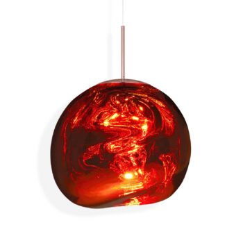 Tom Dixon LED závesné svietidlo Melt, Ø 50 cm, meď, plast