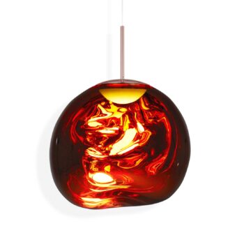 Tom Dixon LED závesné svietidlo Melt, Ø 50 cm, meď, plast