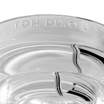 Tom Dixon LED závesné svietidlo Press Sphere, číre, Ø 14 cm, 927