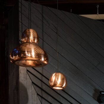 Tom Dixon LED závesné svietidlo Void mini, medená farba, meď